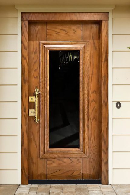 درب ضد سرقت لامینوکس شیشه ای چوبی